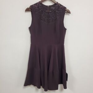 Needle & Thread Womens Floral Embroidered Dress Size 8 Purple Event Occasion NWT